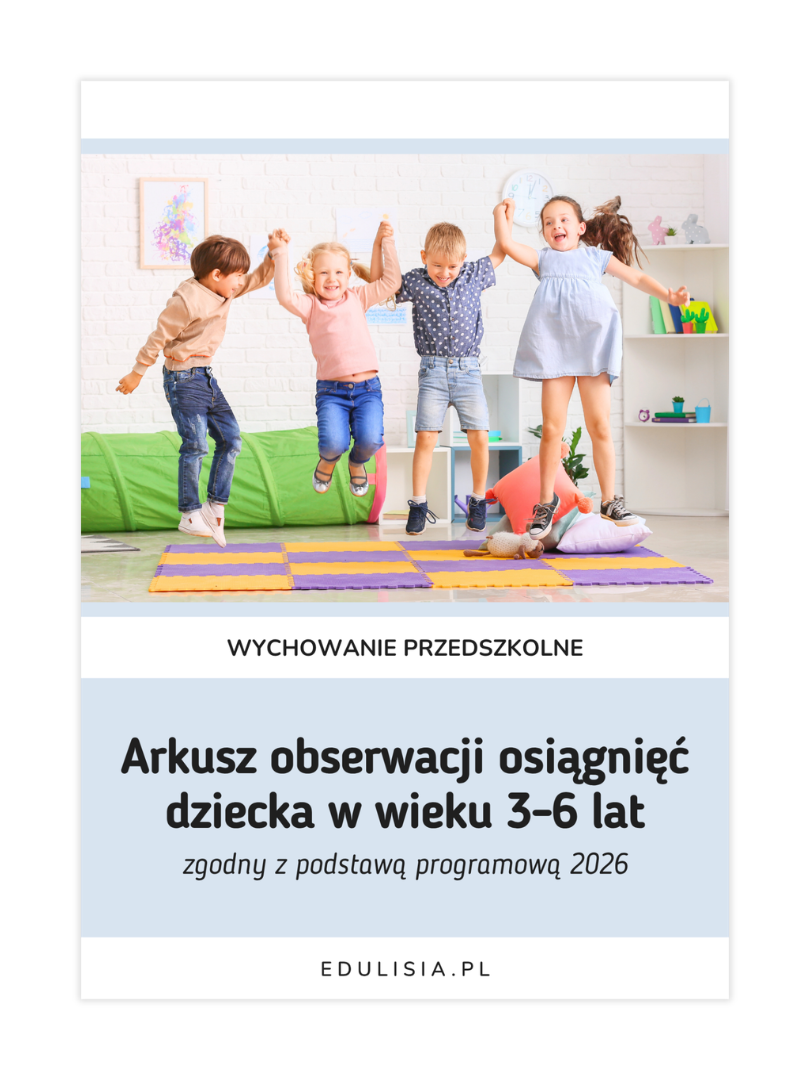 Arkusz obserwacji dziecka w przedszkolu zgodny z podstawą programową 2026
