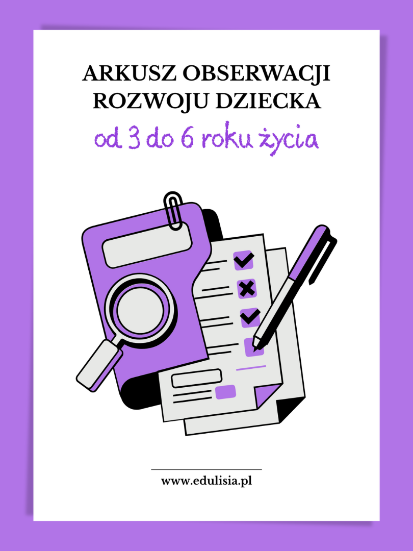 Arkusz obserwacji cech rozwojowych dziecka w przedszkolu - pdf do pobrania
