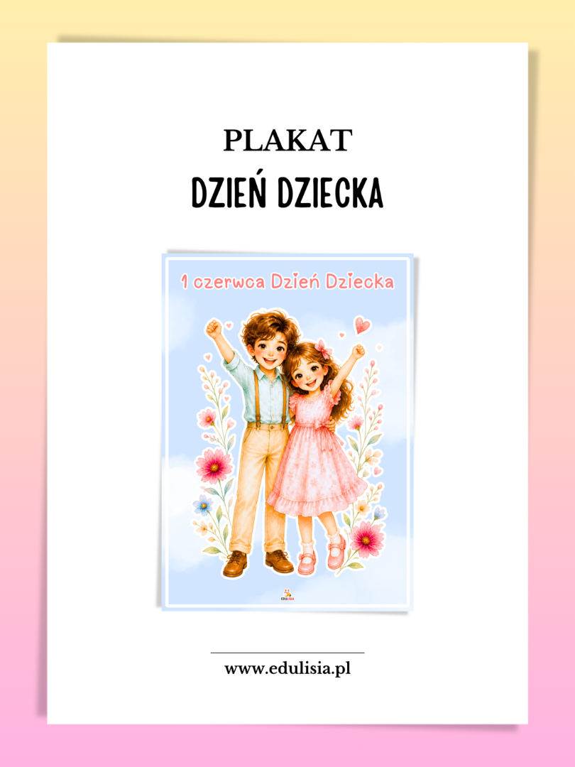 międzynarodowy dzień dziecka plakat pdf do druku 