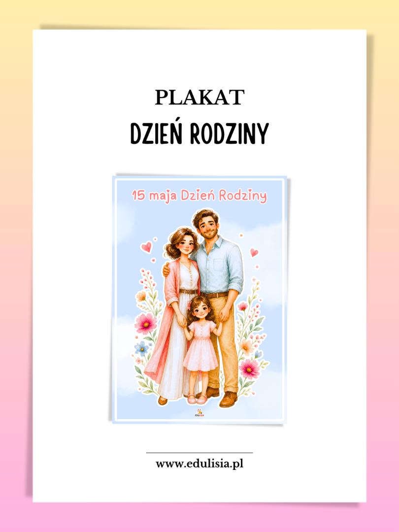 międzynarodowy dzień rodziny dekoracja plakat pdf do druku 