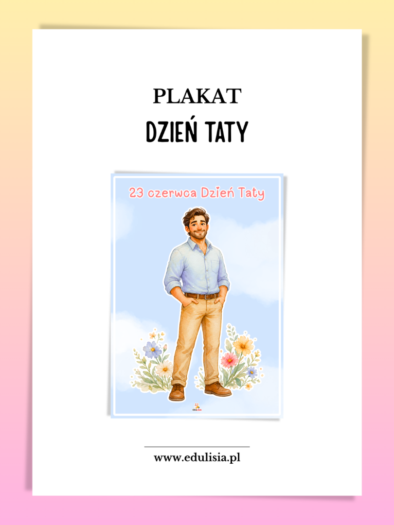 dzień taty plakat pdf do druku 