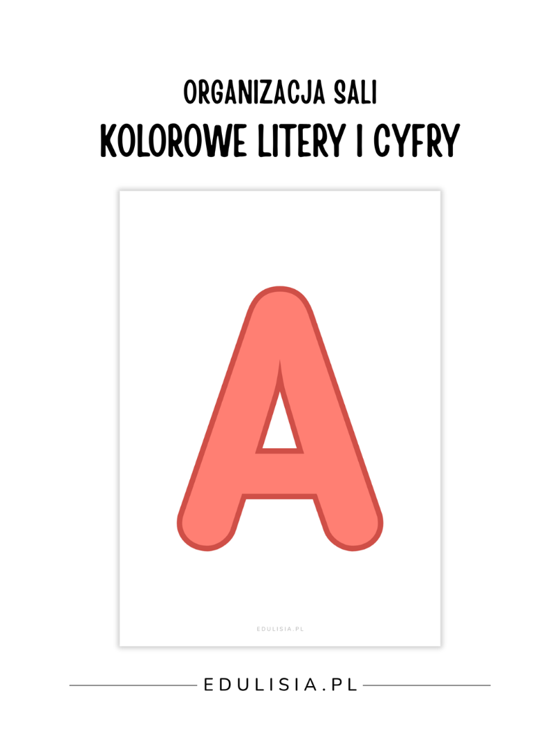 Szablony kolorowych liter do tworzenia napisów, gazetek i nazw kącików