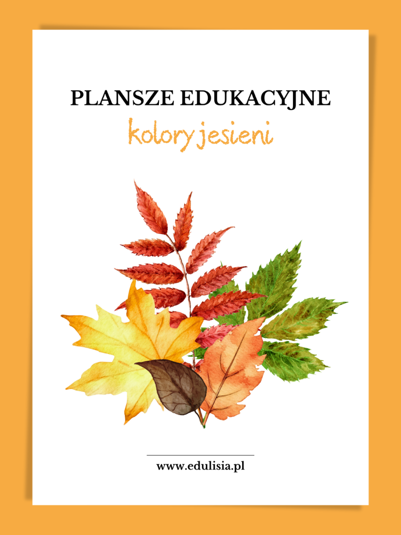 dary jesieni kolory plansze do druku dla dzieci