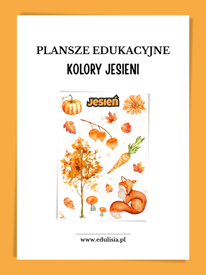 kolory jesieni plansze edukacyjne do druku 