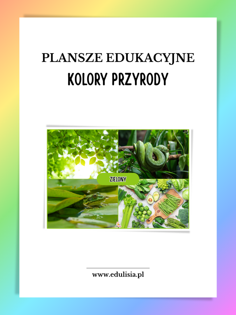 kolory przyrody plansze edukacyjne do druku