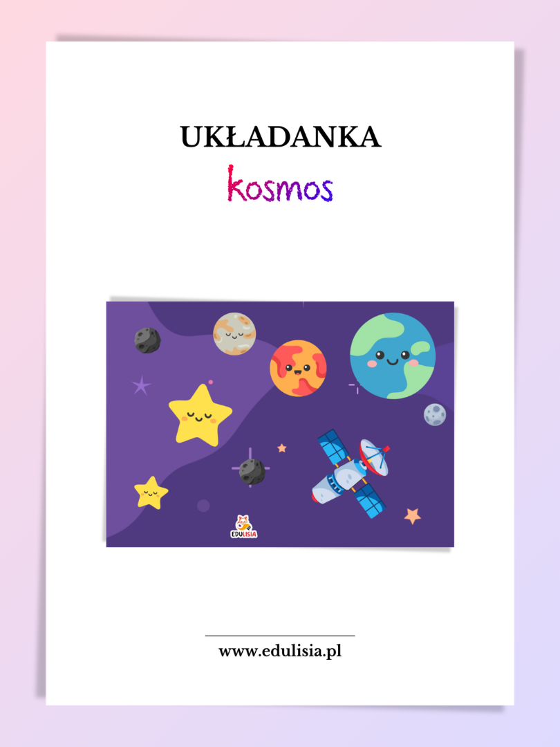 układanka kosmos do druku