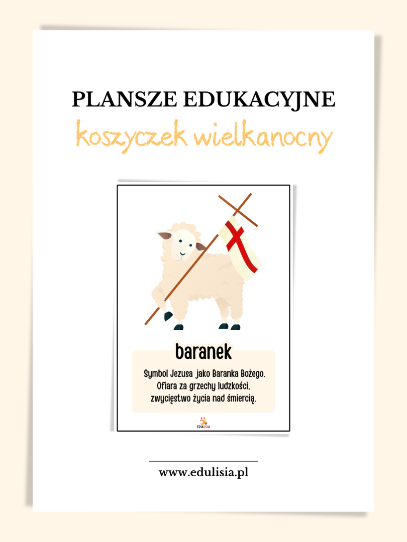 koszyczek wielkanocny plansze edukacyjne do druku