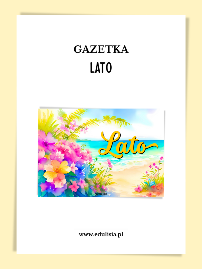 Lato gazetka szkolna - wakacje - pomoce dydaktyczne pdf