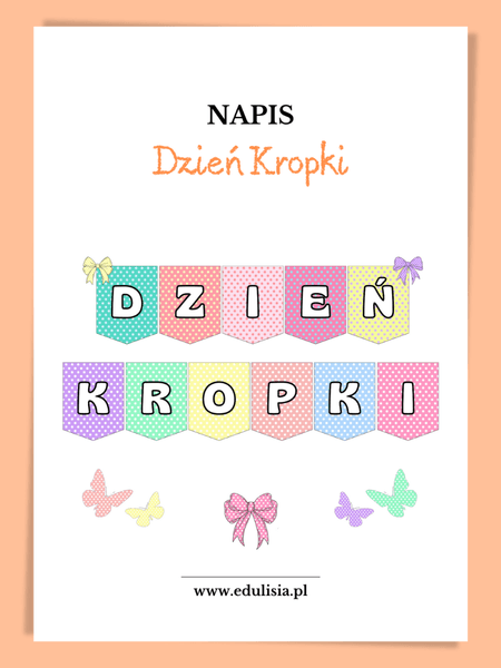 Dzień Kropki - napis
