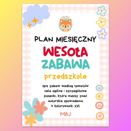 Plan Miesięczny do Przedszkola Maj PDF Do Druku 