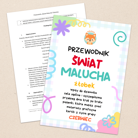 Żłobek Przewodnik Czerwiec Plan Miesięczny do Żłobka z Materiałami PDF WORD 