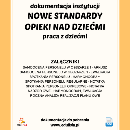 Nowe standardy edukacji i opieki w żłobku – komplet dokumentów do wdrożenia WZÓR PDF