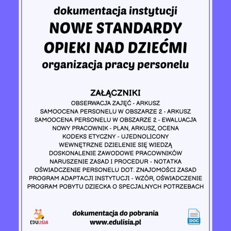 Planowanie pracy personelu żłobka zgodnie z nowymi przepisami – wzory dokumentów