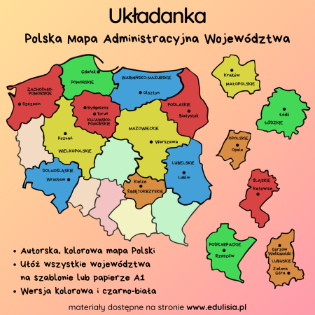 Polska Mapa - Układanka