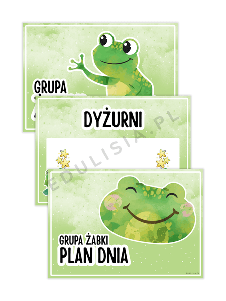 grupa żabki oznaczenia do sali