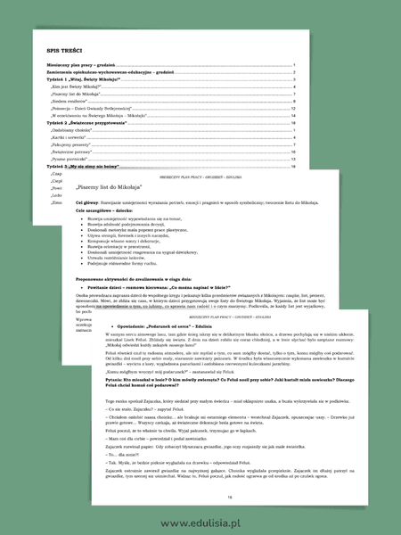 scenariusze zajęć na grudzień planowanie pracy dydaktyczno-wychowawczej