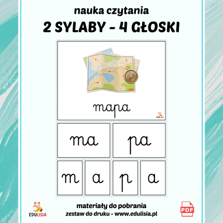 materiały logopedyczne nauka czytania metodą krakowską sylaby głoska m p ćwiczenia