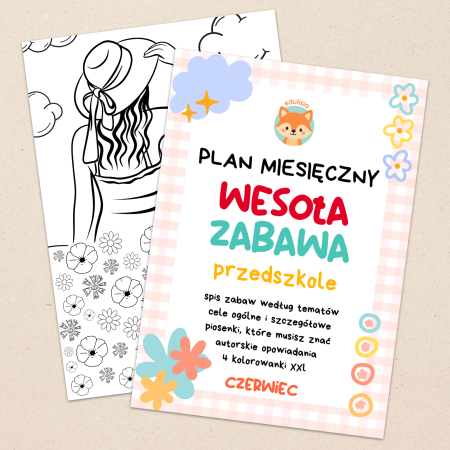 Plan Miesięczny do Przedszkola na Czerwiec WORD