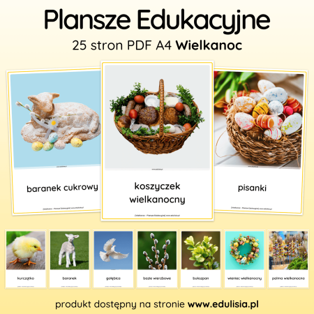 symbole wielkanocne w przedszkolu święconka ozdoby do druku