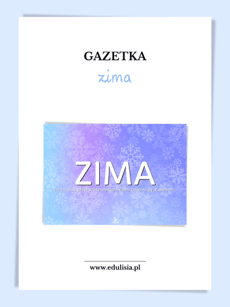 Zima - gazetka