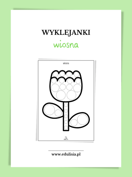 Wiosna - karty pracy - wyklejanki