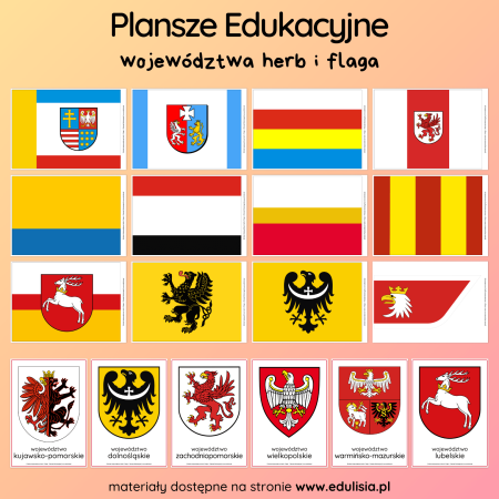 województwa polski herb i flaga do druku