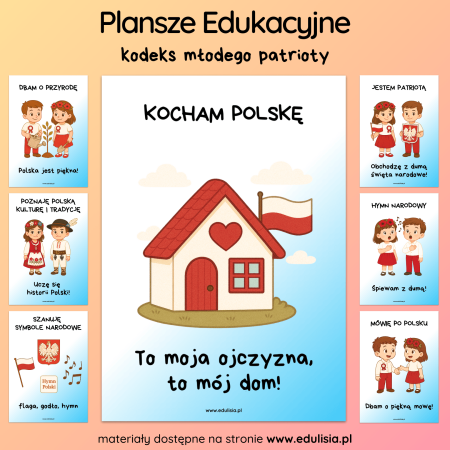 Polska Kodeks Młodego Patrioty - Plansze Edukacyjne
