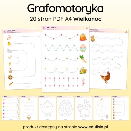 Wielkanoc - Grafomotoryka