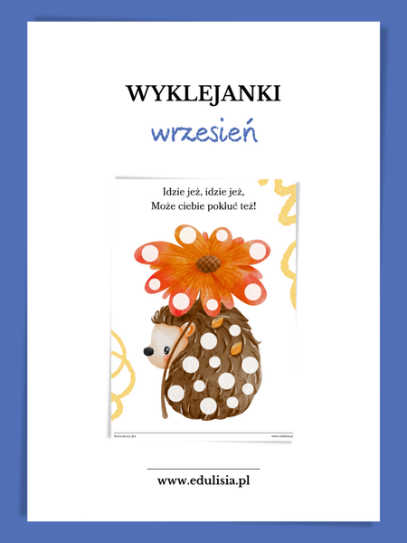 Wrzesień - karty pracy - wyklejanki