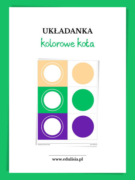 Kolorowe koła - układanka