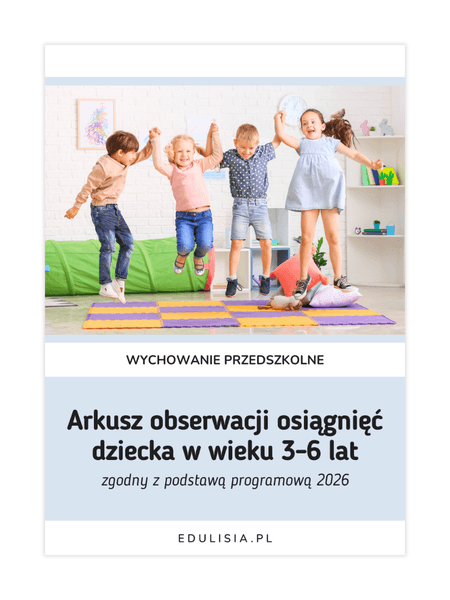 Arkusz obserwacji osiągnięć dziecka w wieku 3-6 lat