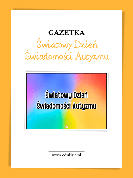 Światowy Dzień Świadomości Autyzmu - gazetka