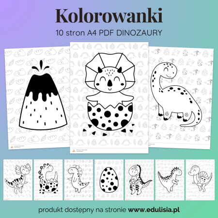Dinozaury - Kolorowanki