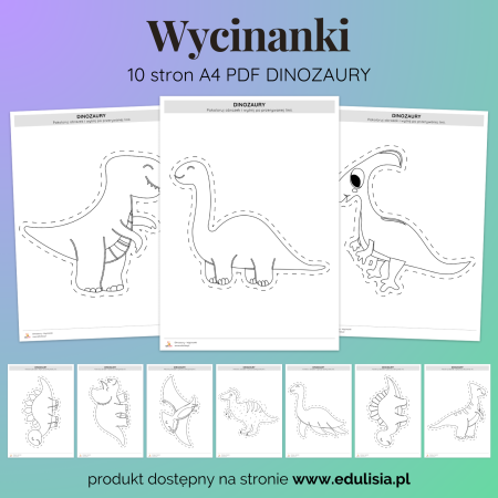 Dinozaury - Wycinanki