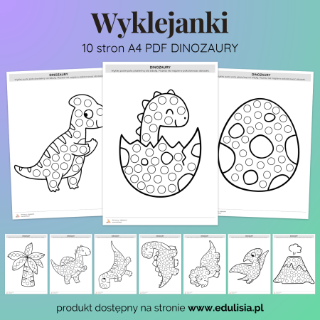 Dinozaury - Wyklejanki