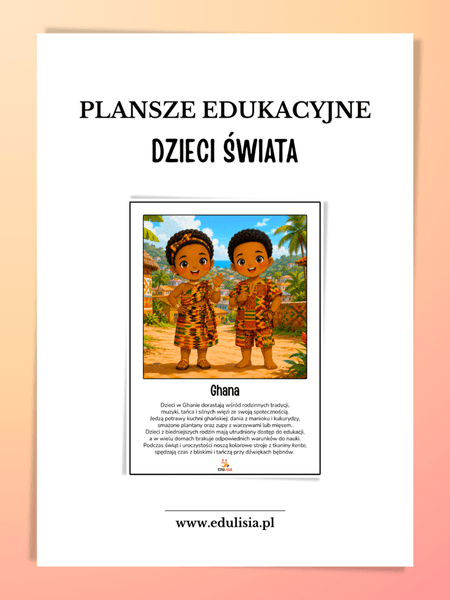 Dzieci świata - plansze edukacyjne