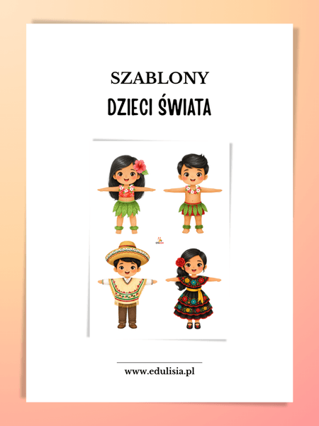 Dzieci świata - szablony