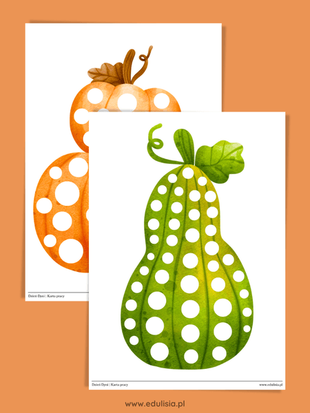 dzień dyni karty pracy do wydruku