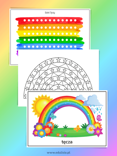 tęcza praca plastyczna pomysły do żłobka i przedszkola