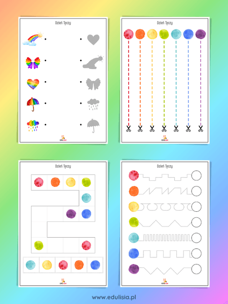 tęcza grafomotoryka ćwiczenia dla dzieci pdf