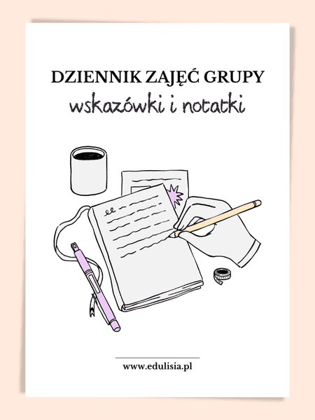 Dziennik zajęć grupy - wzór (ebook)