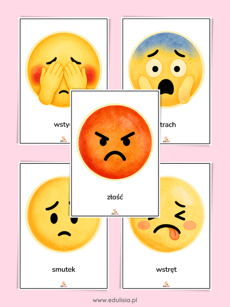 emocje plansze edukacyjne pdf do druku pomoce dydaktyczne