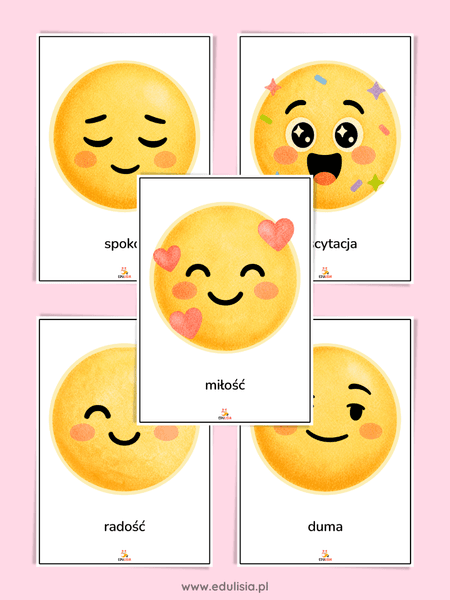 emocje dla dzieci obrazki do druku pomoce dydaktyczne 