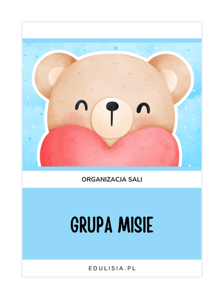 grupa misie - dekoracje grupowe zestaw do druku