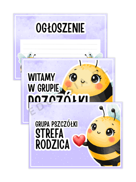 grupa pszczółki organizacja sali dekoracje 