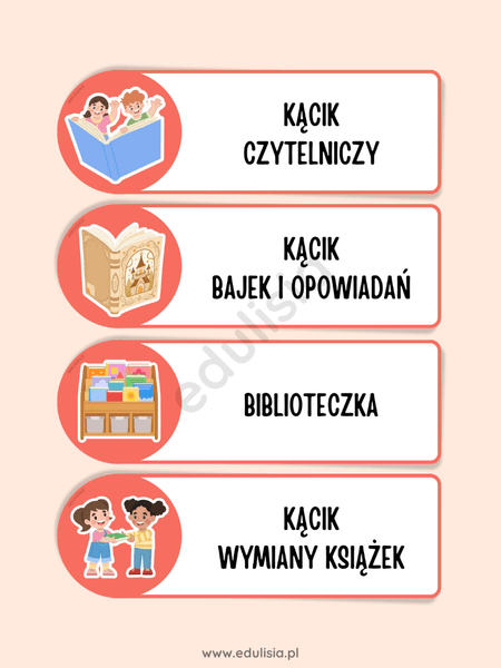Kąciki tematyczne - tabliczki