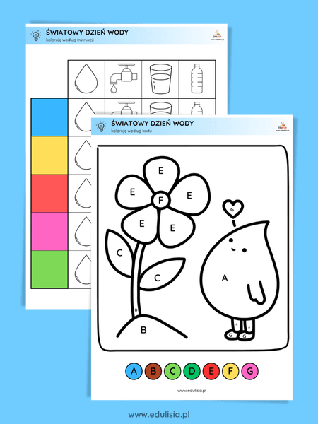 dzień wody kolorowanki do druku