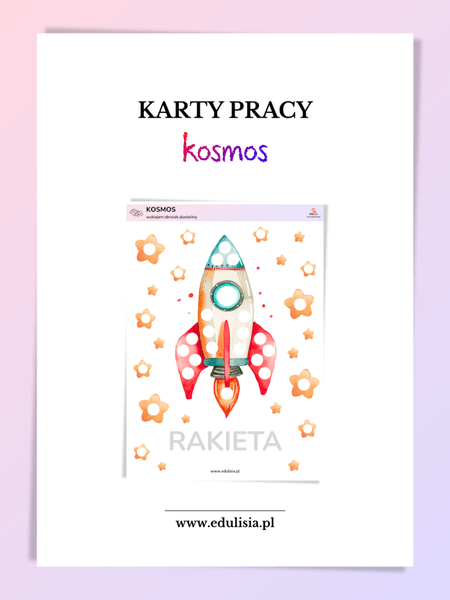 Kosmos - karty pracy - zestaw przedszkole