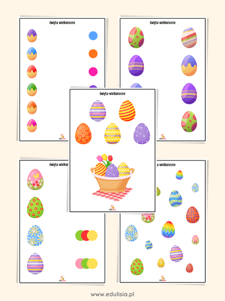 wielkanoc karty pracy pisanki i jajka