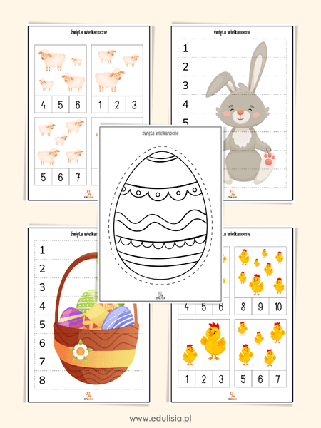 kart pracy wielkanoc pomoce dydaktyczne do druku